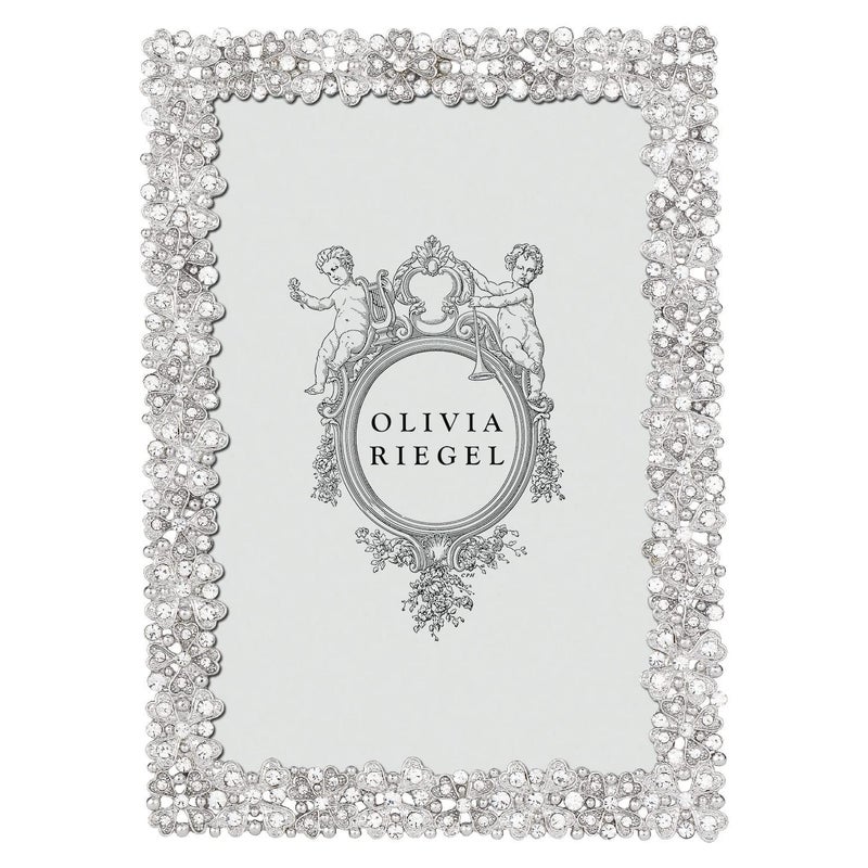Olivia Riegel Evie Silver Austrian Crystal 4x6 Frame by Olivia Riegel - 4x6 - Image 1